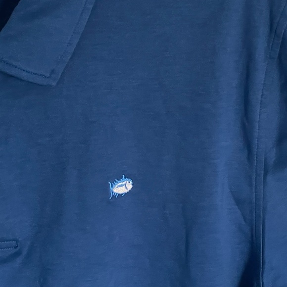 Southern Tide Blue Short Sleeve Polo Shirt - 35489 - Picture 5 of 12